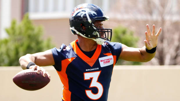 Denver Broncos quarterback Russell Wilson (3)